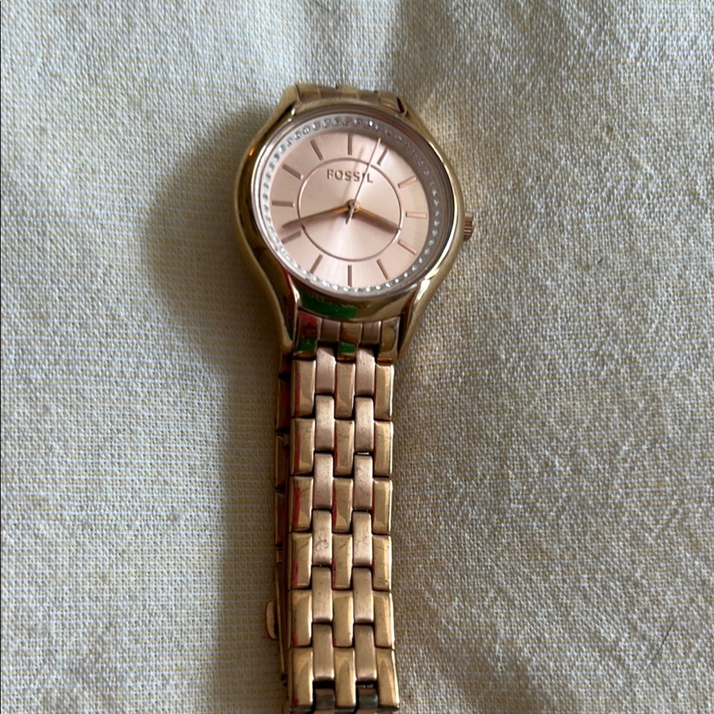 Fossil Gold and Silver Tone Bracelet Watch